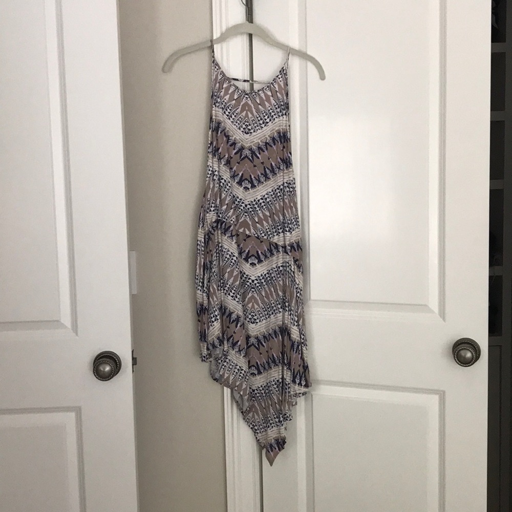 Patterned Asymmetrical Dress